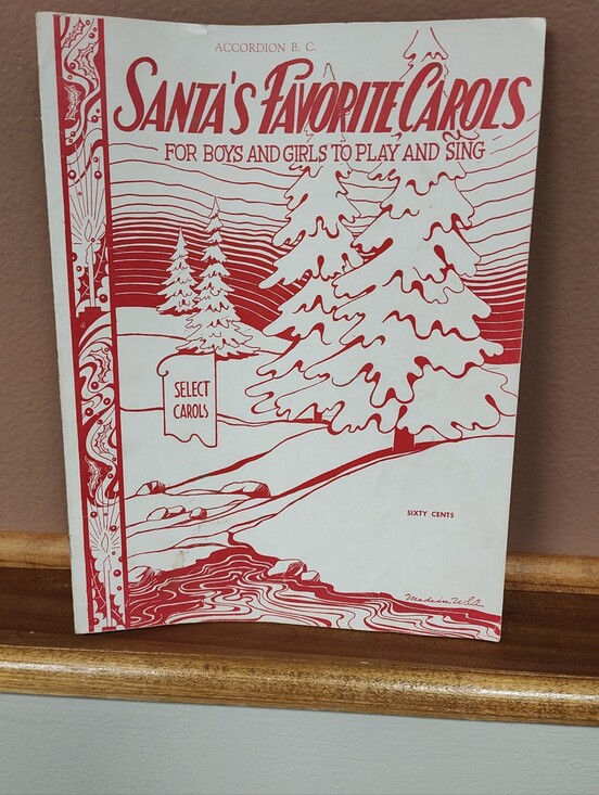 Other - Vintage Santa's Favorite Carols (26 Songs) 1942 Christmas Sheet Music Accordion